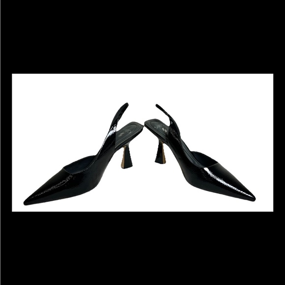 Franco Sarto Black Patent Leather Heels - Picture 4 of 9